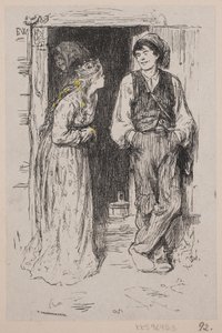 Illustration de "Askeladden som fik prinsessen til at løgste sig"
