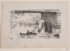 Illustration de "Kjærringen mod strømmen" - F. Hendriksen