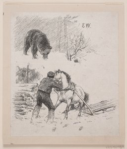 Illustration pour "Bien fait et mal récompensé"