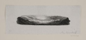 Vignet. Montagnes enneigées - F. Hendriksen
