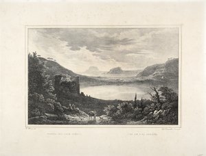 Vue du lac Averne