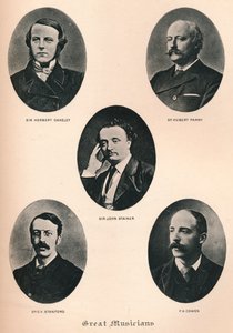 Grands Musiciens - Planche XI, vers 1880, 1895 - F. Jenkins Heliog