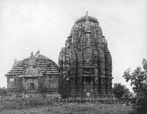 Temple de Lingaraj, Bhubaneswar, Orissa, Inde, 1905-1906