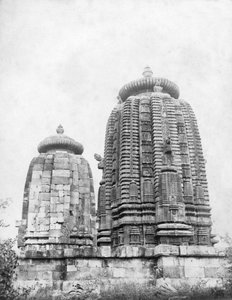 Temple de Lingaraj, Bhubaneswar, Orissa, Inde, 1905-1906