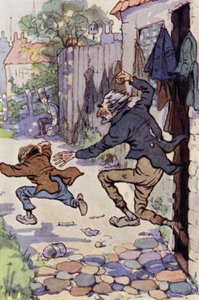 Illustration pour David Copperfield (lithographie en couleur)