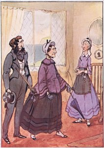 Ils sont sortis fièrement du cottage, illustration de David Copperfield, 1914