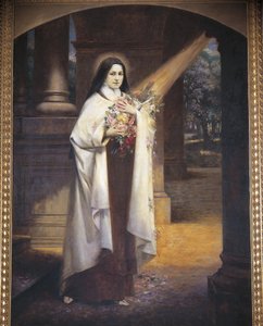 Sainte Thérèse de Lisieux, 20e siècle (peinture murale) - F. Roytelet