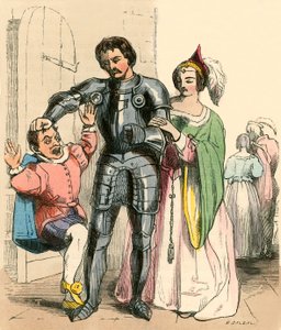 Le chevalier saisissant le prince Pierre - F. Tayler