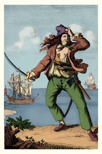 Mary Read - pirate anglaise (gravure)