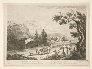 Paysage avec des ruines (série de 4) - Fabio Berardi