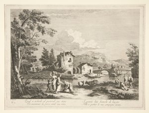 Paysage avec ruines, d