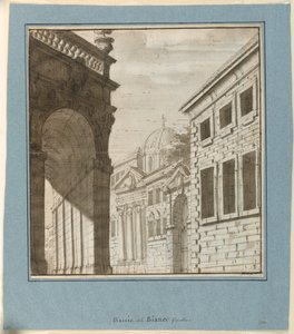 Décor de scène : Ville avec une loggia - Fabrizio Galliari
