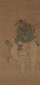 Zhong Kui chevauchant un éléphant - Fan Yi