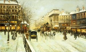 Scène de rue à Paris