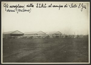 Les avions de la S.I.A.C. sur le terrain de Sesto S. Giovanni (Milan) - Fedele Azari
