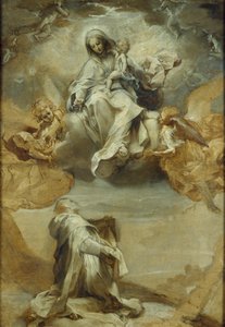 Saint Dominique de Guzman recevant le Rosaire, vers 1588