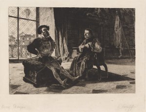 Cesare Borgia et Machiavel - Federico Faruffini