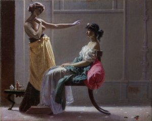 Toilette ancienne - Federico Faruffini