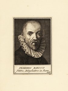 Portrait de Federico Barocci (vers 1535-1612), peintre et graveur de la Renaissance italienne