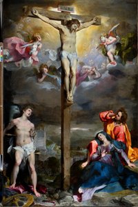 Crucifixion du Christ avec Notre-Dame, Saint Jean l