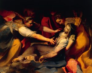 Évanouissement de la Vierge, détail de la 