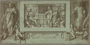 Sainte Catherine en prison convertissant l