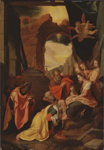 Die Anbetung der Könige - Federico Zuccaro