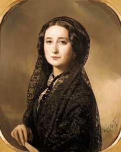Portrait de la poétesse espagnole Carolina Coronado (1823-1911) - Federico de Madrazo y Kuntz