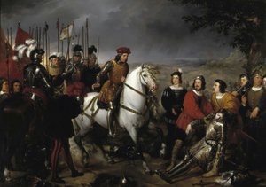 El Gran Capitán recorriendo el campo de la batalla de Ceriñola Gonzalo Fernández de Córdoba à la bataille de Cerignola
 ou Espagnol : El Gran Capitán después de la batalla de Ceriñola encuentra el cadáver de Luis de Armagnac Gonzalo Fernández de Córdoba