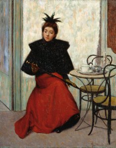 Au café, par Federico Zandomeneghi
