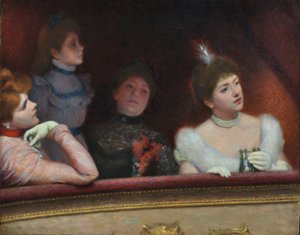 Au théâtre, vers 1895