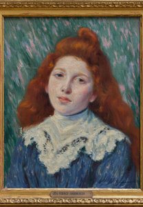 Fille au col blanc