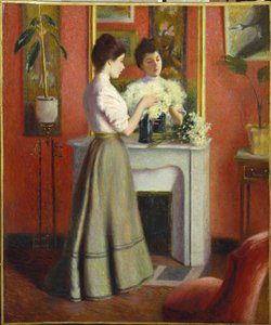 Femme devant un miroir - Federigo Zandomeneghi