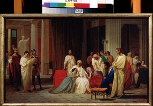 La lecture de la condamnation à mort du sénateur romain Publius Clodius Thrasea Paetus en 66 après JC