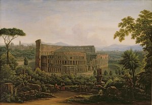 Vue du Colisée depuis le mont Palatin, Rome, 1816