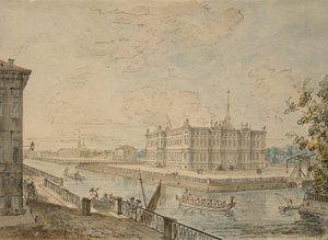 Vue du Palais Michel à Saint-Pétersbourg, 1799-1800