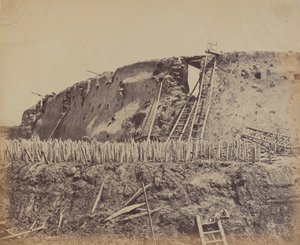 Angle du fort nord de Taku par lequel les Français sont entrés, 21 août 1860