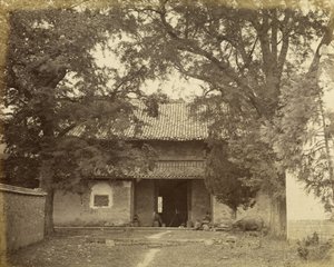 Bâtiment et caméra, Chine - Felice Beato