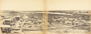 Intérieur du fort de Pehtang montrant le cheval de Probyn, 1er août 1860