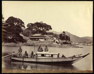 Bateau et équipage de la maison japonaise - Felice Beato