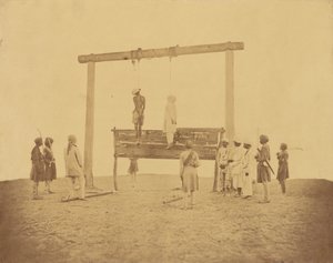 Rétribution, pendaison des mutins - Felice Beato