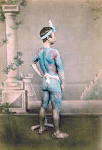 Marié japonais tatoué betto, Japon, 1882 - Felice Beato