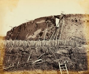 Le fort nord de Taku, Chine, 1860