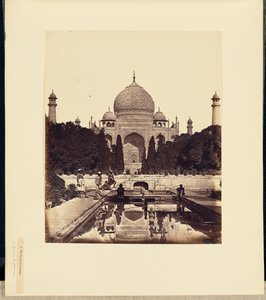 Le Taj Mahal avec les fontaines - Felice Beato