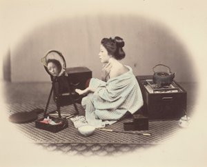 Femme à sa toilette