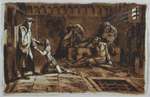 Mort du Comte Ugolino et de ses Fils - Felice Giani