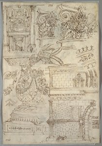 Étude décorative; Verso: Étude anatomique