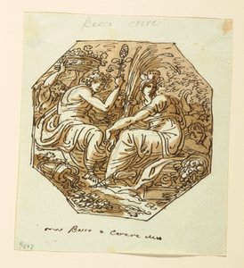 Dessin, Bacchus et Cérès