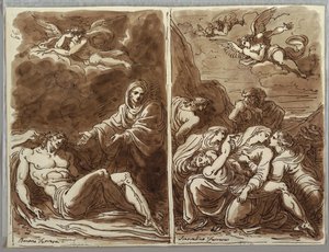 Lamentation sur le corps - Felice Giani