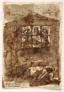 Pape Sixte II et diacre - Felice Giani
